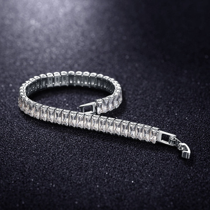 Women cubic zirco nine bracelet, luksuri pour design