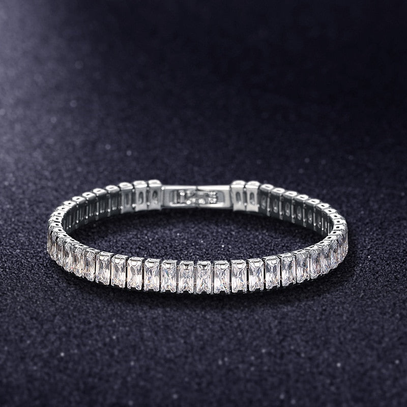 Women cubic zirco nine bracelet, luksuri pour design