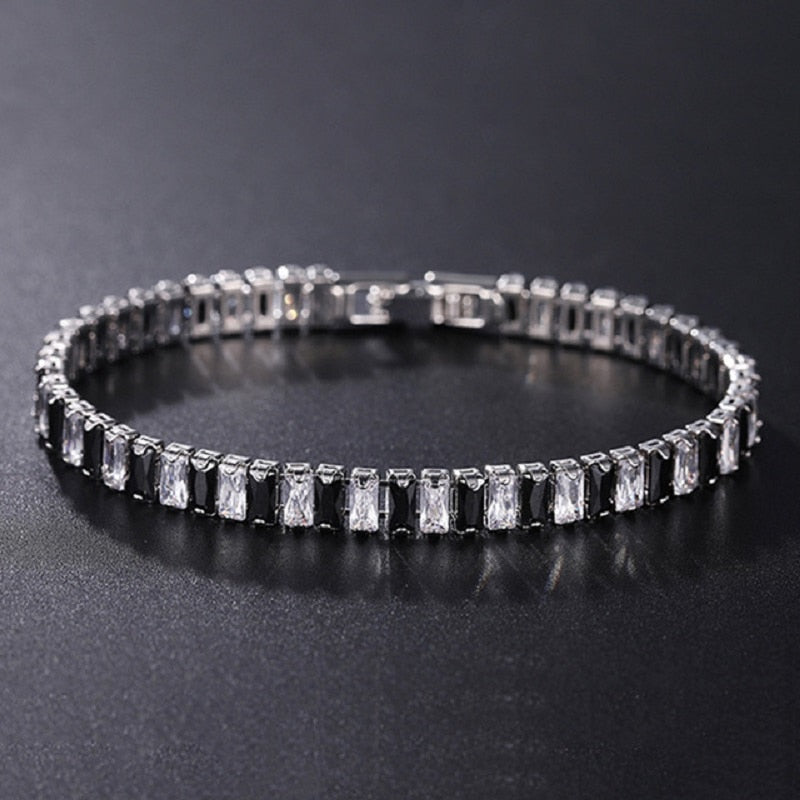 Women cubic zirco nine bracelet, luksuri pour design