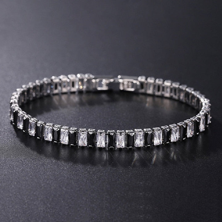 Women cubic zirco nine bracelet, luksuri pour design