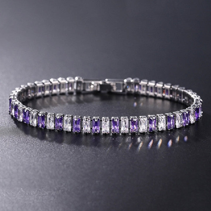 Women cubic zirco nine bracelet, luksuri pour design