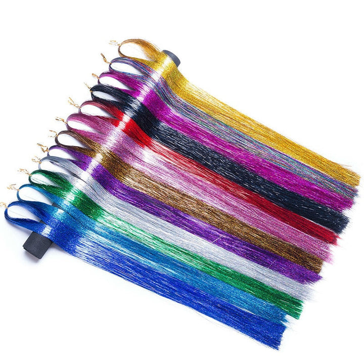 Sparkling Tinsel Hair Extension for Relaxed Style