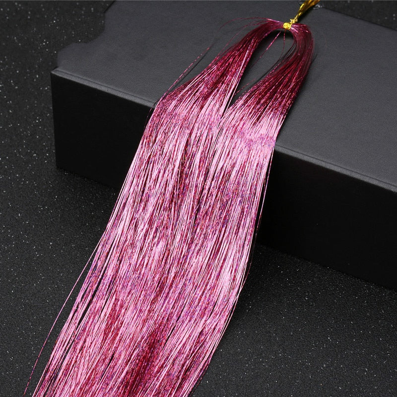 Sparkling Tinsel Hair Extension for Relaxed Style