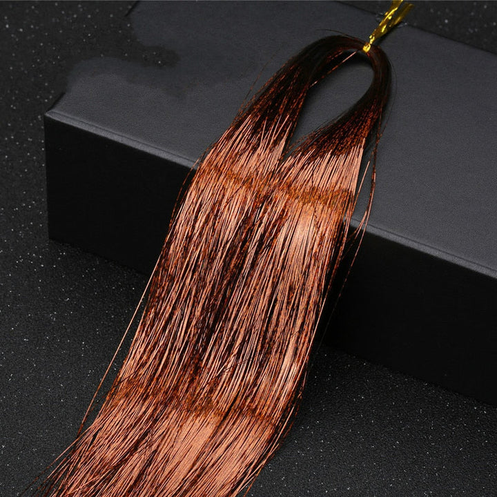 Sparkling Tinsel Hair Extension for Relaxed Style