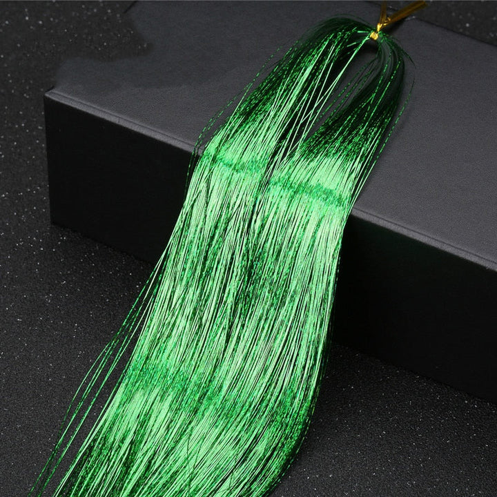 Sparkling Tinsel Hair Extension for Relaxed Style