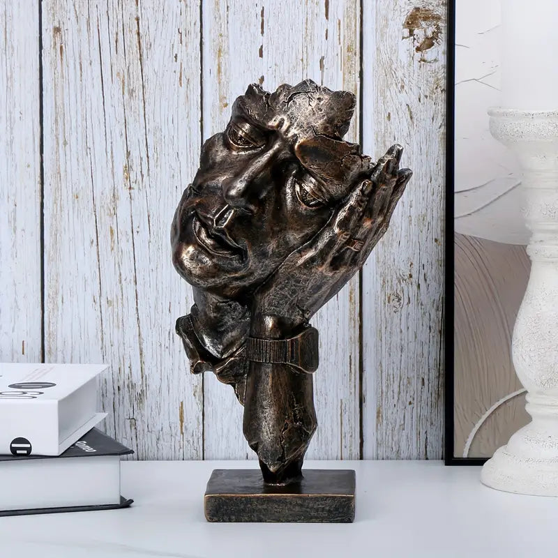 Unique artistic decoration figure for home - handmade elegance