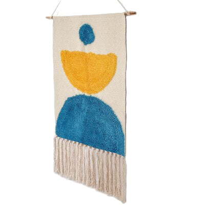 Unisex hand vevd boho wall carpet - cause a cosy atmosphere