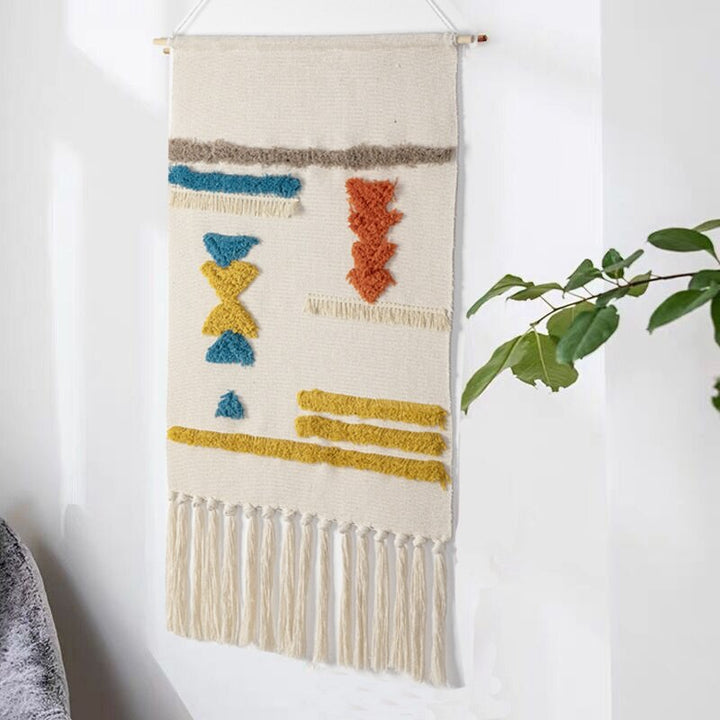Unisex hand vevd boho wall carpet - cause a cosy atmosphere