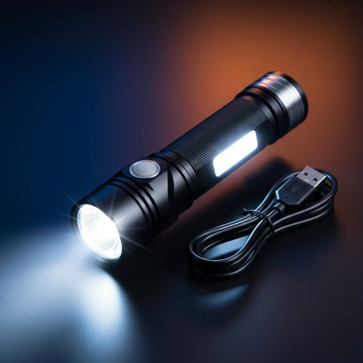 High-brightness flashlight for outdoor use