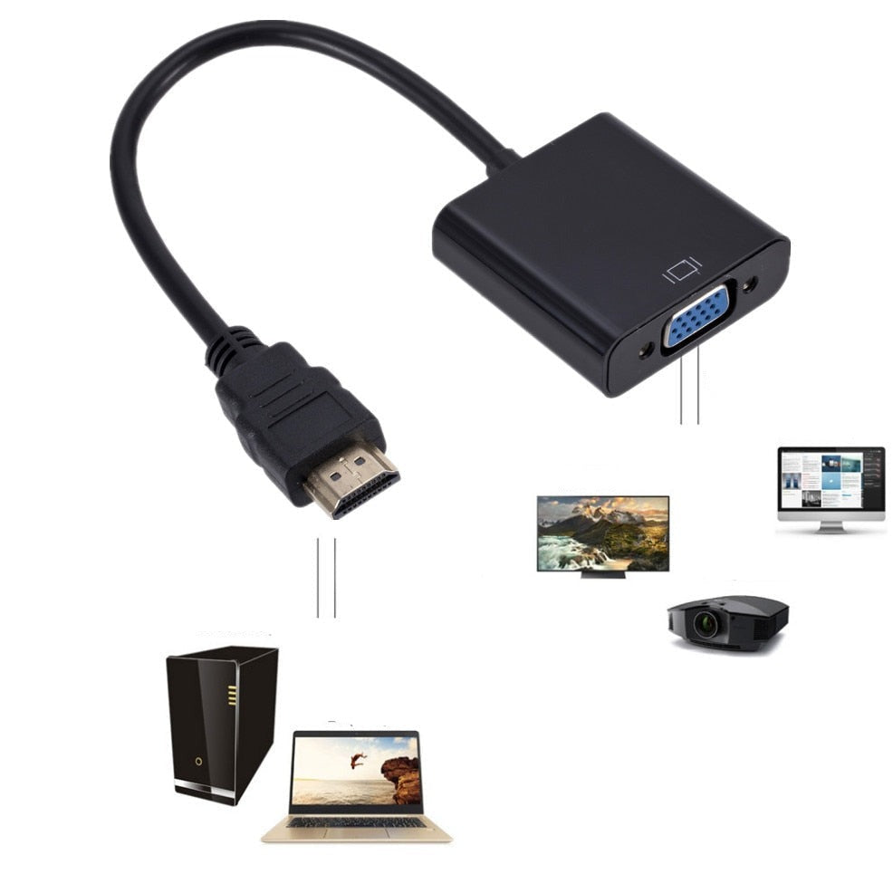 Universal HDMI to VGA converter for monitors