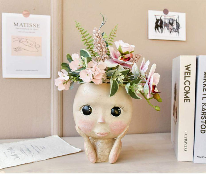 Face Flower Pot for Indoor Use