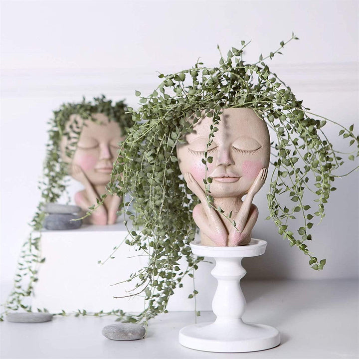 Face Flower Pot for Indoor Use