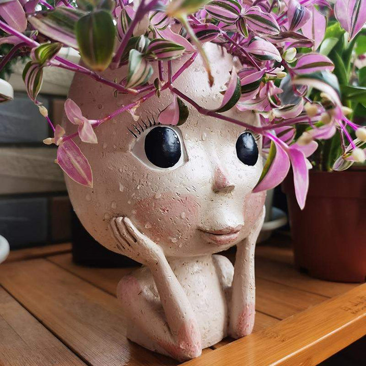 Face Flower Pot for Indoor Use