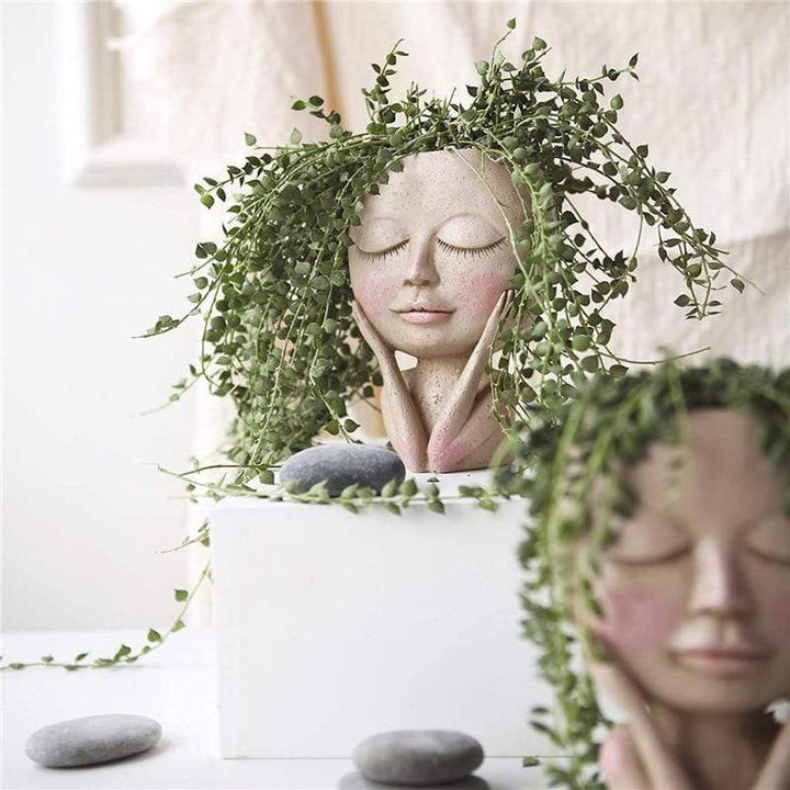 Face Flower Pot for Indoor Use