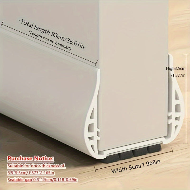 Adjustable dörstopper for optimum insulation and peace