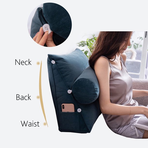 Optimum adjustable wedge pillow for back knock and comfort
