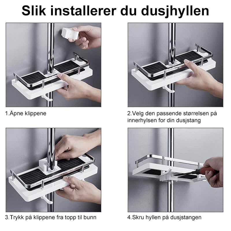 Adjustable Dusjstang | Rustbestandig and Practical
