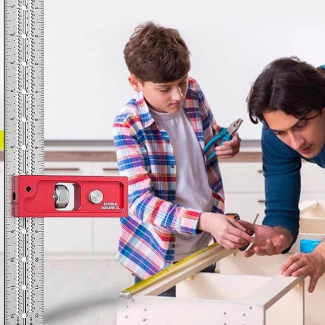 Adjustable Woodworking Ruler for Precision Marking