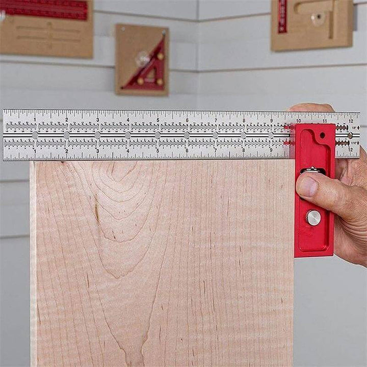 Adjustable Woodworking Ruler for Precision Marking