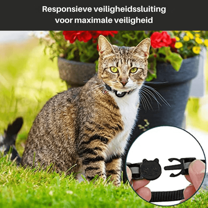 Cat Collar with GPS Tracking and Reflective, Adjustable
