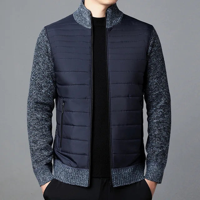 Men classic knitted coat