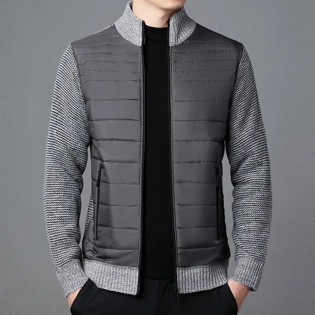 Men classic knitted coat