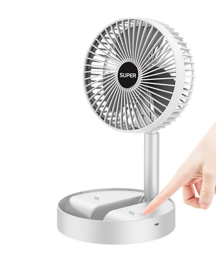 Portable Rechargeable Vifte with 3 Hastigheter – Perfect for Cooling