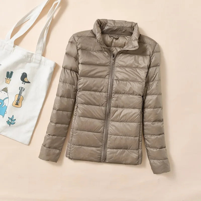 Women Short Quilted Dunjakke – Warm &amp; Stylish Parkas