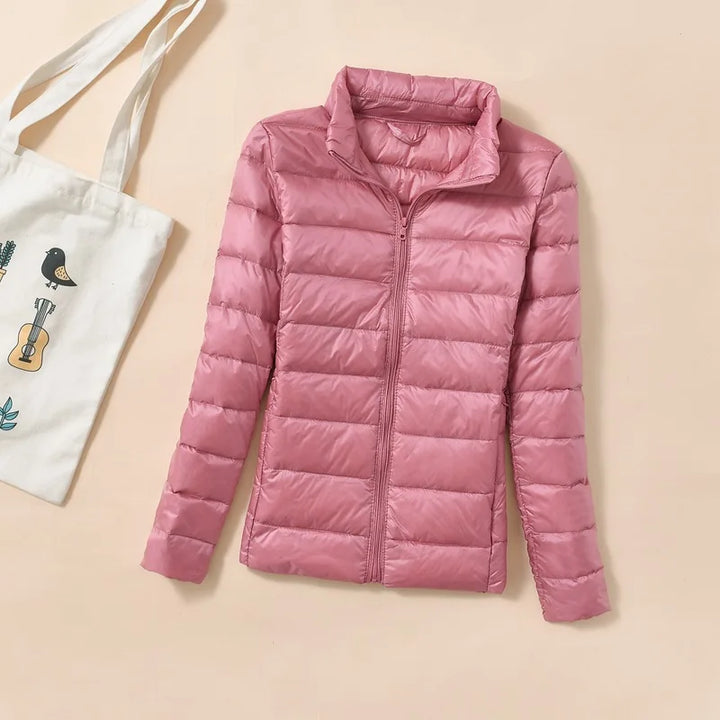 Women Short Quilted Dunjakke – Warm &amp; Stylish Parkas