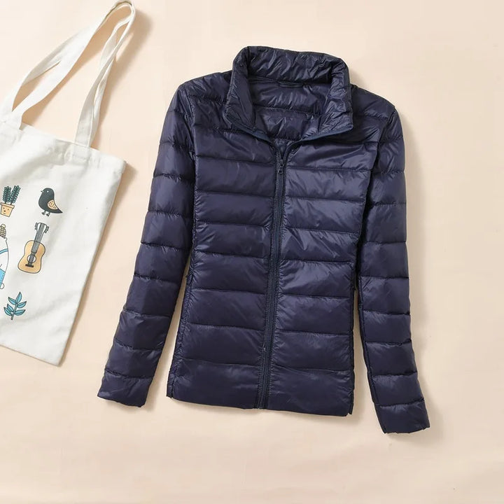 Women Short Quilted Dunjakke – Warm &amp; Stylish Parkas