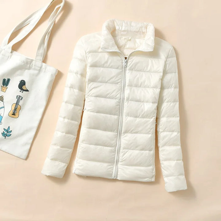 Women Short Quilted Dunjakke – Warm &amp; Stylish Parkas