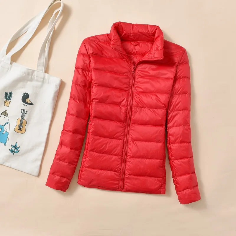 Women Short Quilted Dunjakke – Warm &amp; Stylish Parkas