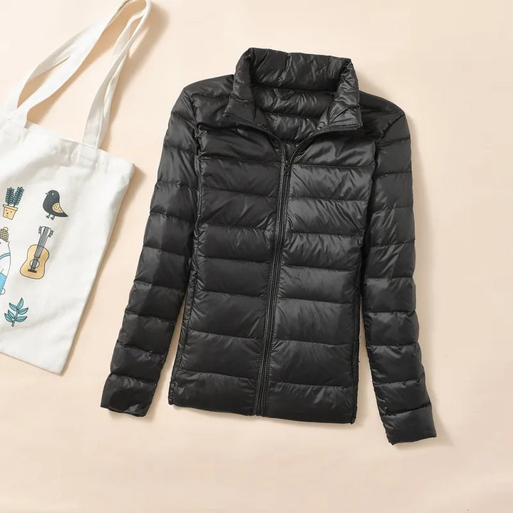 Women Short Quilted Dunjakke – Warm &amp; Stylish Parkas