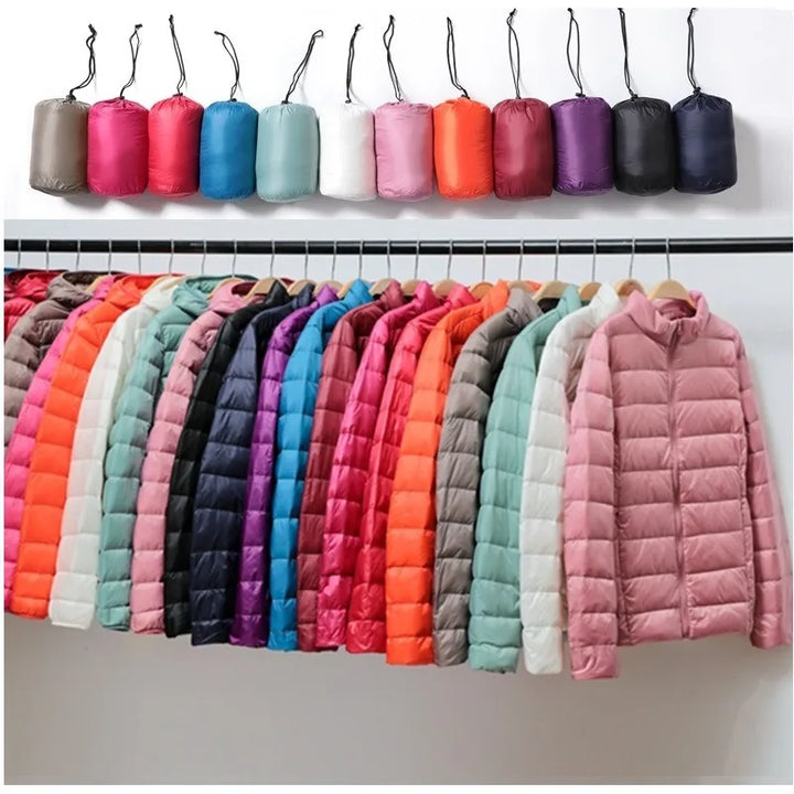 Women Short Quilted Dunjakke – Warm &amp; Stylish Parkas