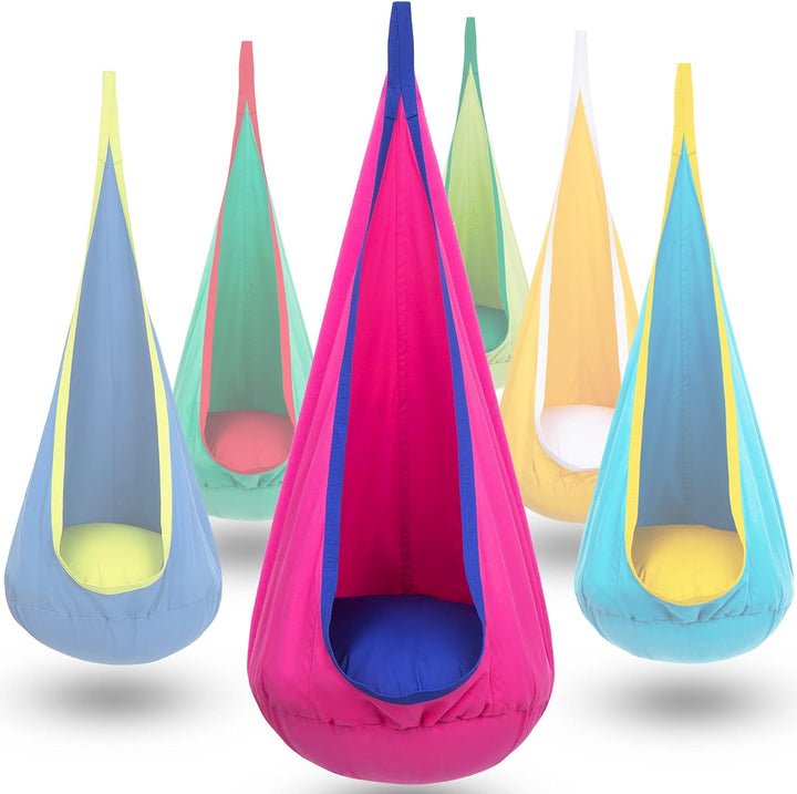 Children one cosy hang chair with air pillow - perfect for play and relaxation