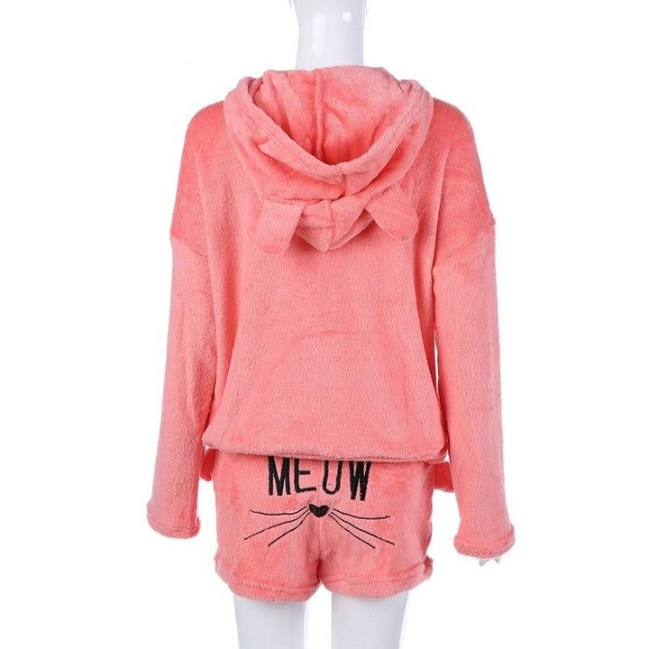 Cosy cat pyjama seen for women