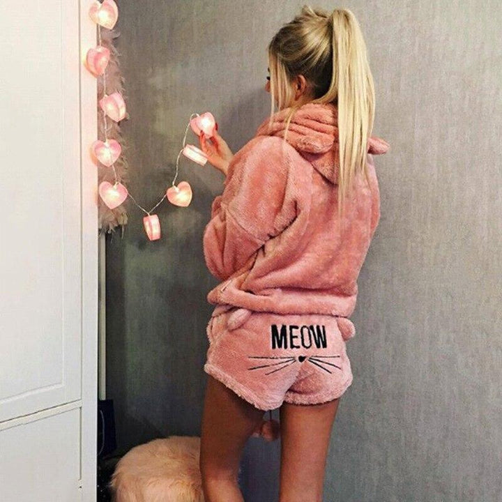 Cosy cat pyjama seen for women