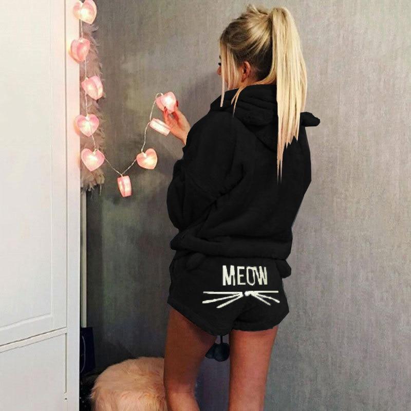 Cosy cat pyjama seen for women
