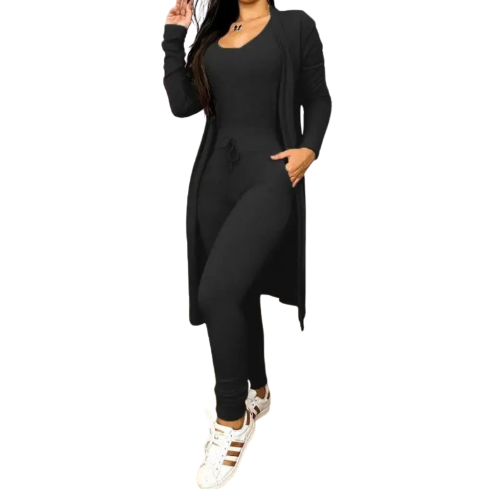 Women Laces Jumpsuit &amp; Kåpesett – Elegant Two-piece Outfit