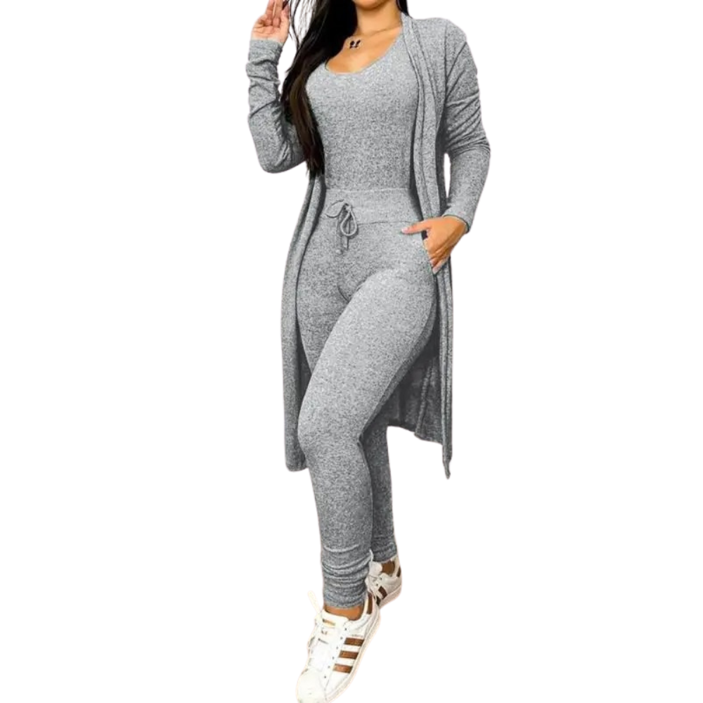 Women Laces Jumpsuit &amp; Kåpesett – Elegant Two-piece Outfit