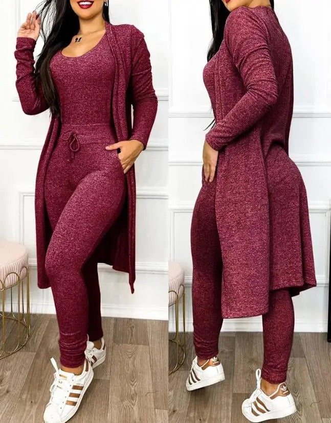 Women Laces Jumpsuit &amp; Kåpesett – Elegant Two-piece Outfit