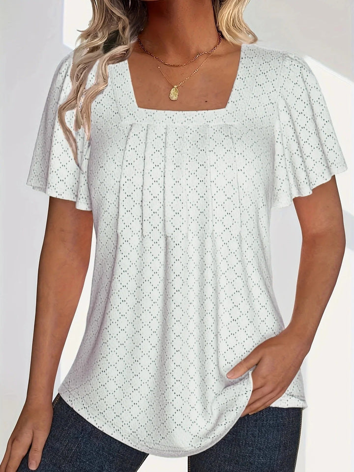 Women Utskåret Volangtopp - Elegant and Versatile
