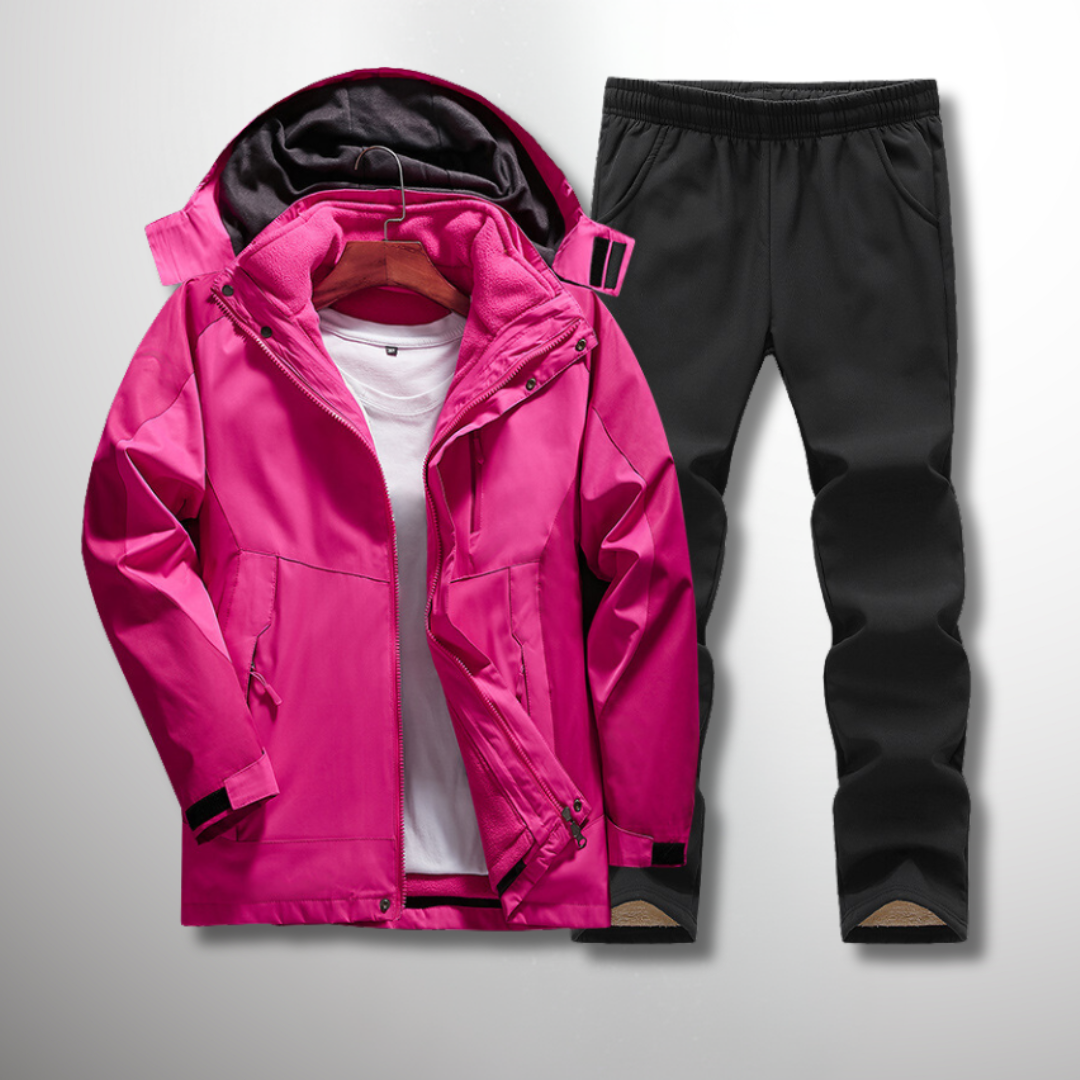 Women Outdoors Set with Avtagbar Jacket