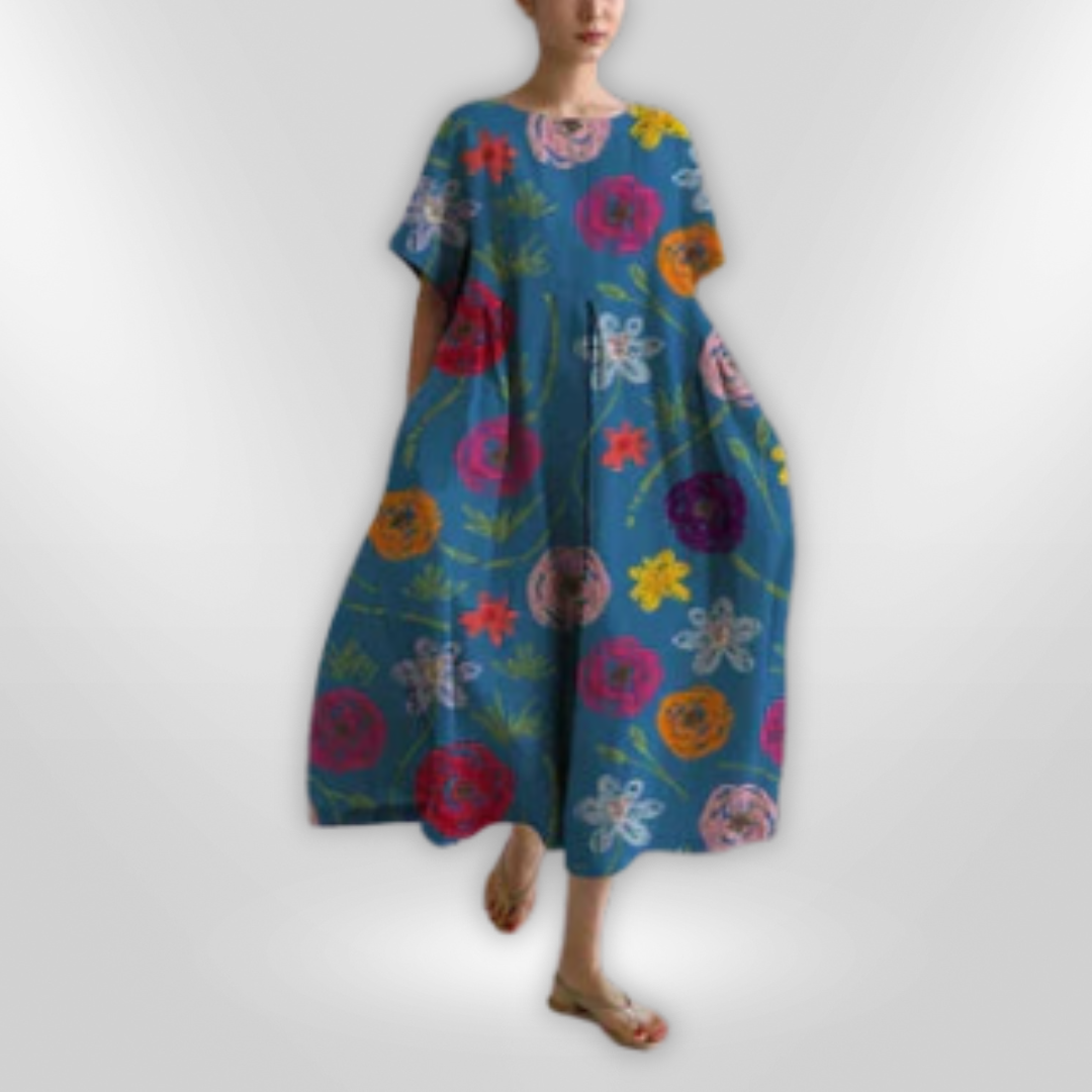 Women Floral Maxi dress in Cotton – Comfortable &amp; Stylish