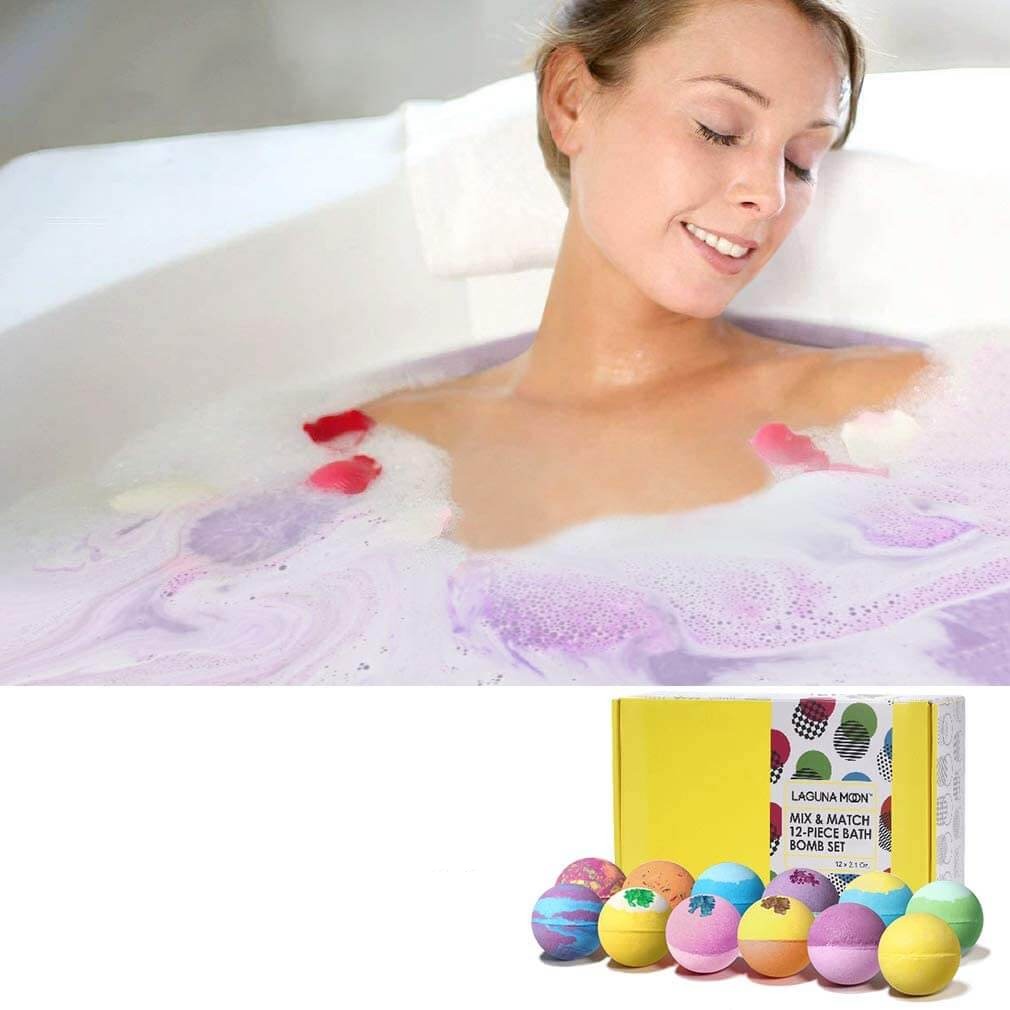 Luxurious Badebomber with Natural Eteriske Oljer &amp; Dusjdampere