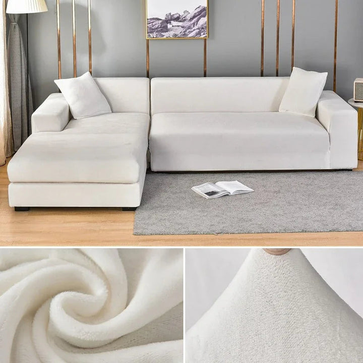 Luksuri pour couch feature in velvet for elegant protection