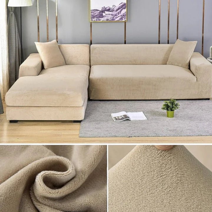 Luksuri pour couch feature in velvet for elegant protection