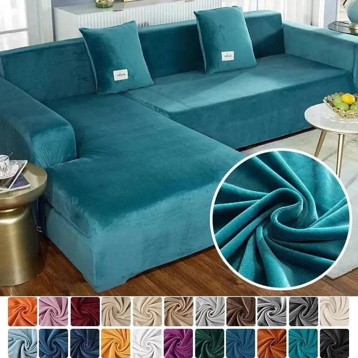 Luksuri pour couch feature in velvet for elegant protection