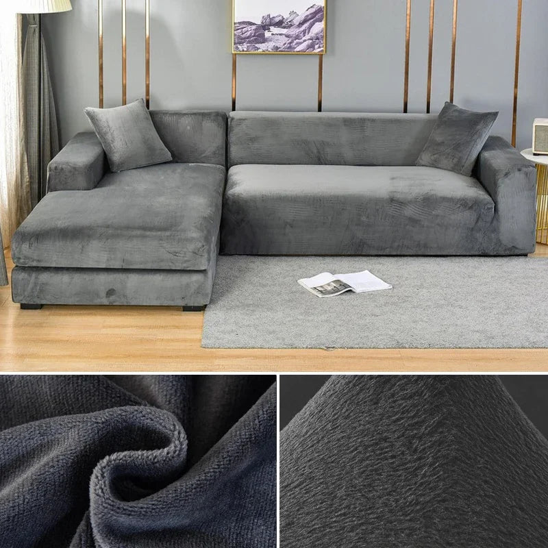 Luksuri pour couch feature in velvet for elegant protection