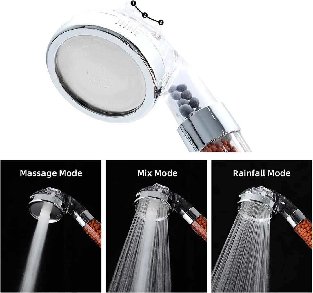 Luxury shower head with lofty pressure and 3 innstill Inger for home